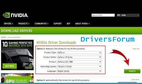 nvidia geforce driver windows 7 64 bit